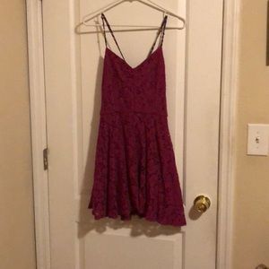 Cranberry lace medium dress